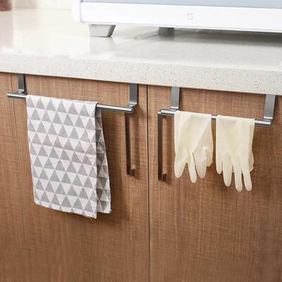 3PCS Stainless Steel Towel Rack Bathroom Towel Holder Stand