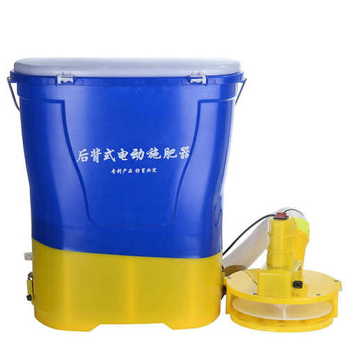 全自动单兵融雪抛撒器现货电动手持大甩盘投料机农用施肥播种器