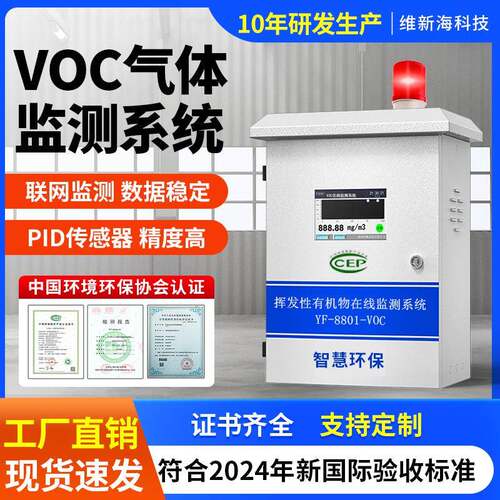 工业喷漆房VOC气体检测仪厂界挥发性VOC废气浓度vocs在线监测系统