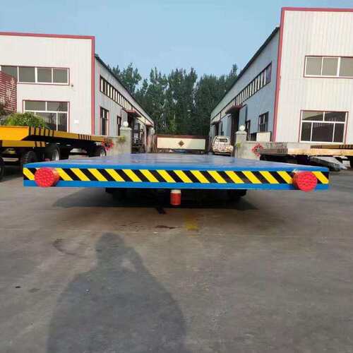 牵引式平板拖车台面低方便操作仓储物流台车搬运车