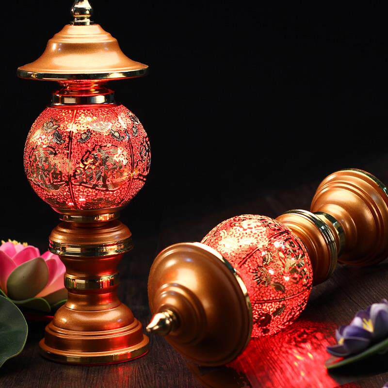 高档灯佛具佛用品 财神灯供长明供灯前供灯LED佛电蜡烛