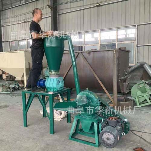 柴油机带动辣椒茴香磨粉机厂家商用齿盘药材粉碎机