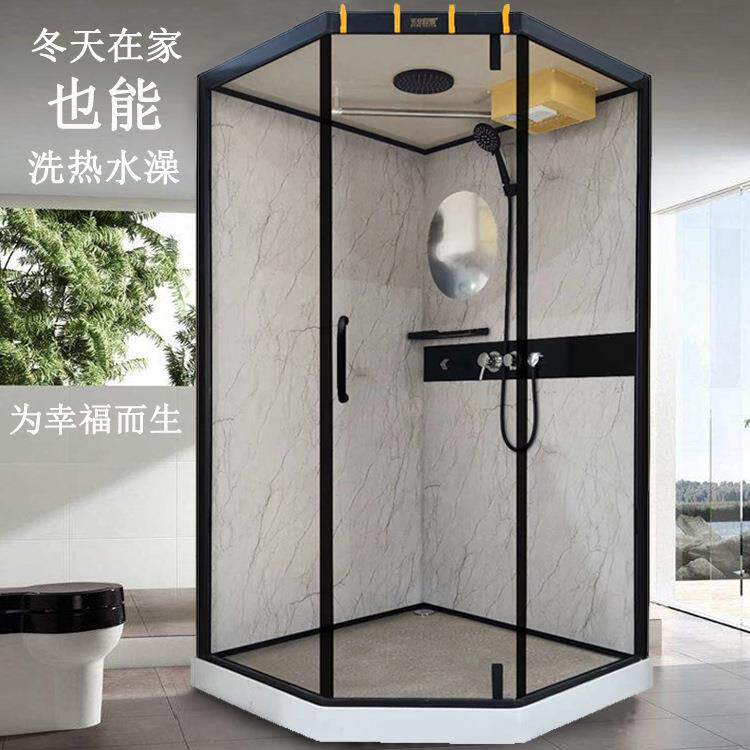 厂家淋浴房干湿分离沐浴室洗澡隔断移门家用乡村淋浴房