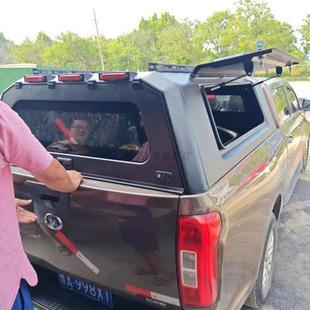 卡车改装 三门锰钢后盖UFD全冲压电泳后箱皮尾盖防雨棚顶部盖可开