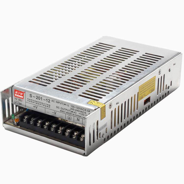 明伟S-201W-24V led广告驱动 数控设备 监控电源12V18A 24V 8.3A