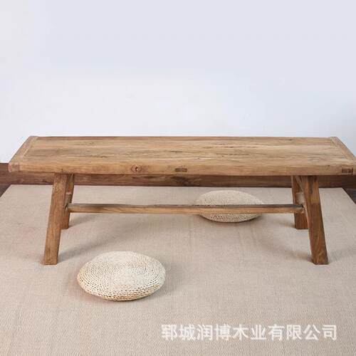 VYI炕桌实榻榻米小茶几矮窗桌家木用东北炕桌中式炕几飘桌老榆木