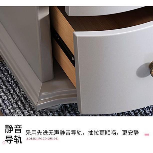 卧体室实木梳妆台上GPE档奢次轻代简约化妆桌收纳柜一现新款大化