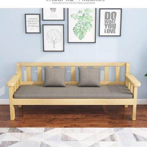 实木沙发组合客厅三人人长椅471出租房卧室发椅商双场休息长沙条