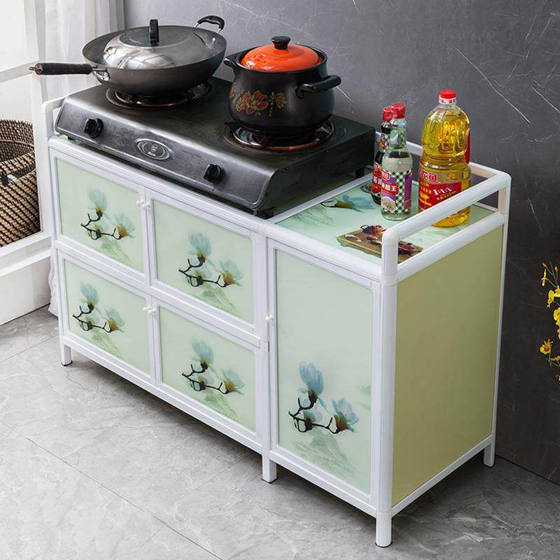 碗柜家用厨房置物架带门橱柜储物柜子茶水灶台柜铝合金餐边收纳柜,厨房/烹饪用具,厨房置物架/置物柜/角架,淘宝优惠券,粉丝福利购,淘宝优惠卷