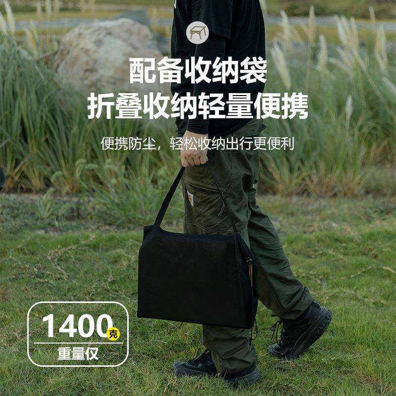 山之客户外露营野营ABS铝合金高度升降桌野餐轻便自驾两板折叠桌