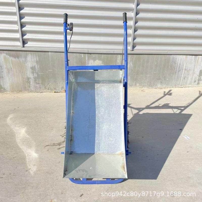 养殖场饲料粪便运输鸡公车48V电动四轮平板车建筑工地车间手推车