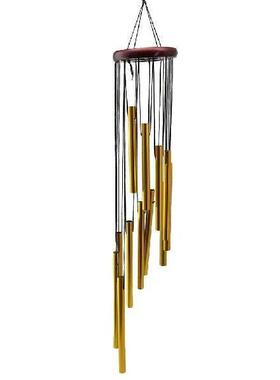 12 Tubes Wind Chimes Aluminum Tube + Pine 55cm For Indoor