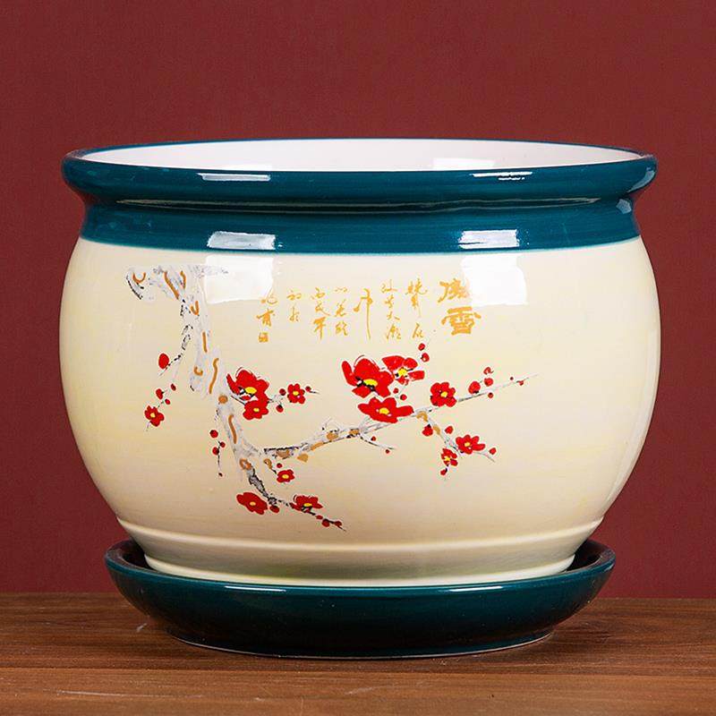 仓大号花带盆陶瓷简托盘清仓特大903号清创意绿萝吊兰植物约多肉,鲜花速递/花卉仿真/绿植园艺,花盆,淘宝优惠券,粉丝福利购,淘宝优惠卷