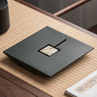 家用轻乌金台办公室石盘奢茶盘功夫茶具石石板高档石头排水茶