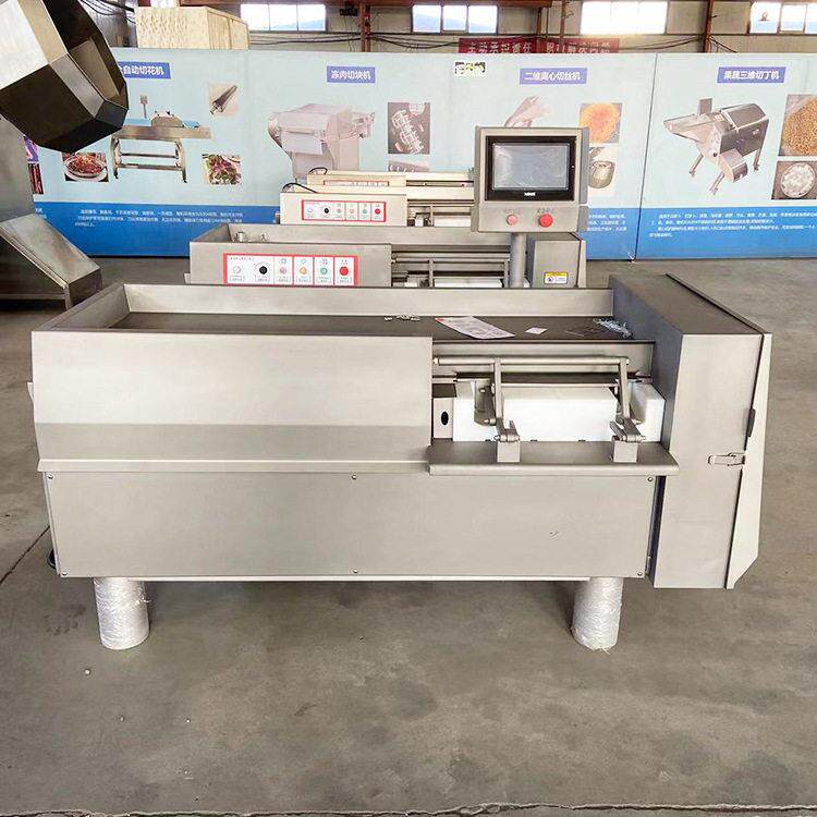 五花板油切块机 冻羊尾油切粒机 奶酪块切丁机 可调节大小肉丁机