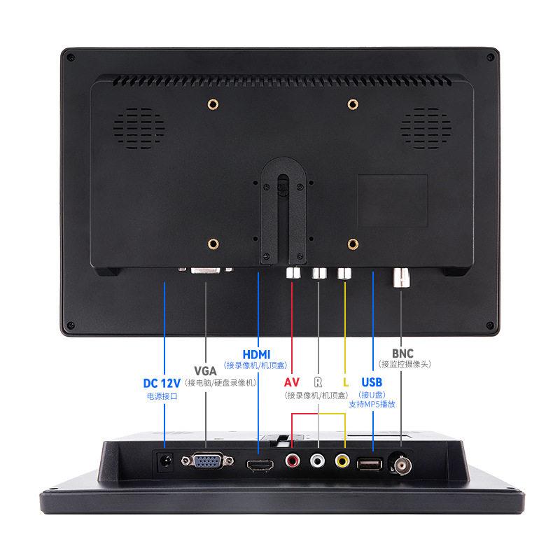 小型显示屏7寸便携迷你电视车载10.1电脑VGA触摸屏USB显示器HDMI