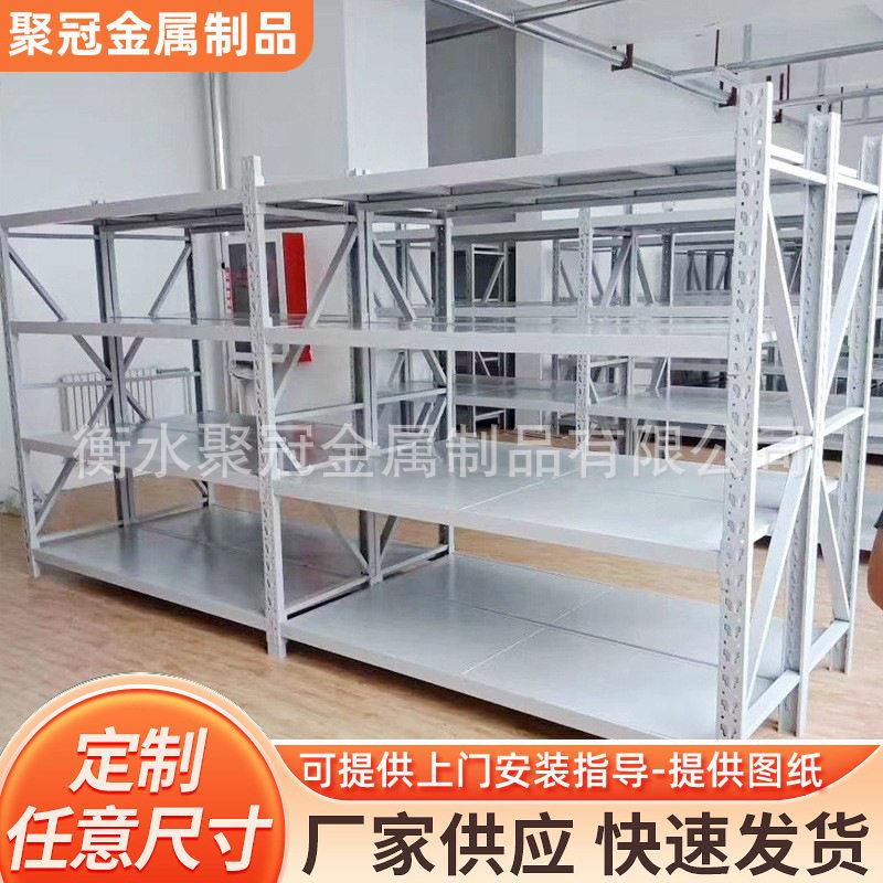 定制重型红色轮胎架 河北阁楼式货架仓储 重型重型双面悬臂货架