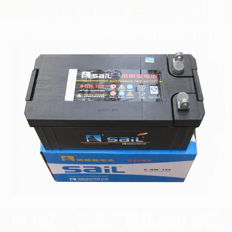 风帆6-QW-195蓄电池12V195Ah 免维护电瓶 SAIL铅酸启动电池