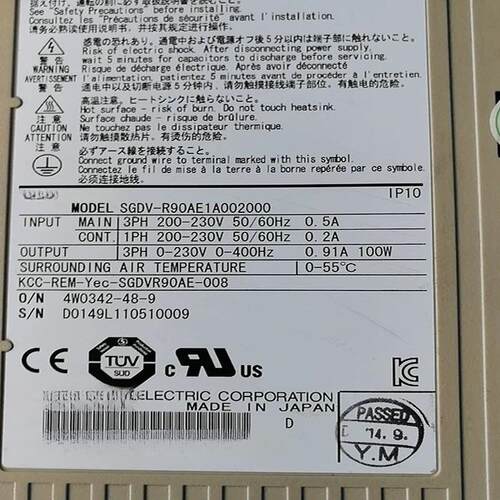 安川单轴伺服驱动器SGD7S-1R6A00A002 SGD7S-120A10A002