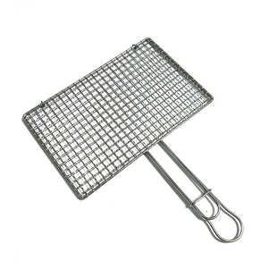浅竺304不锈钢烧烤蔬菜网夹拍子夹板烤韭菜网烤鱼夹子商用工具网