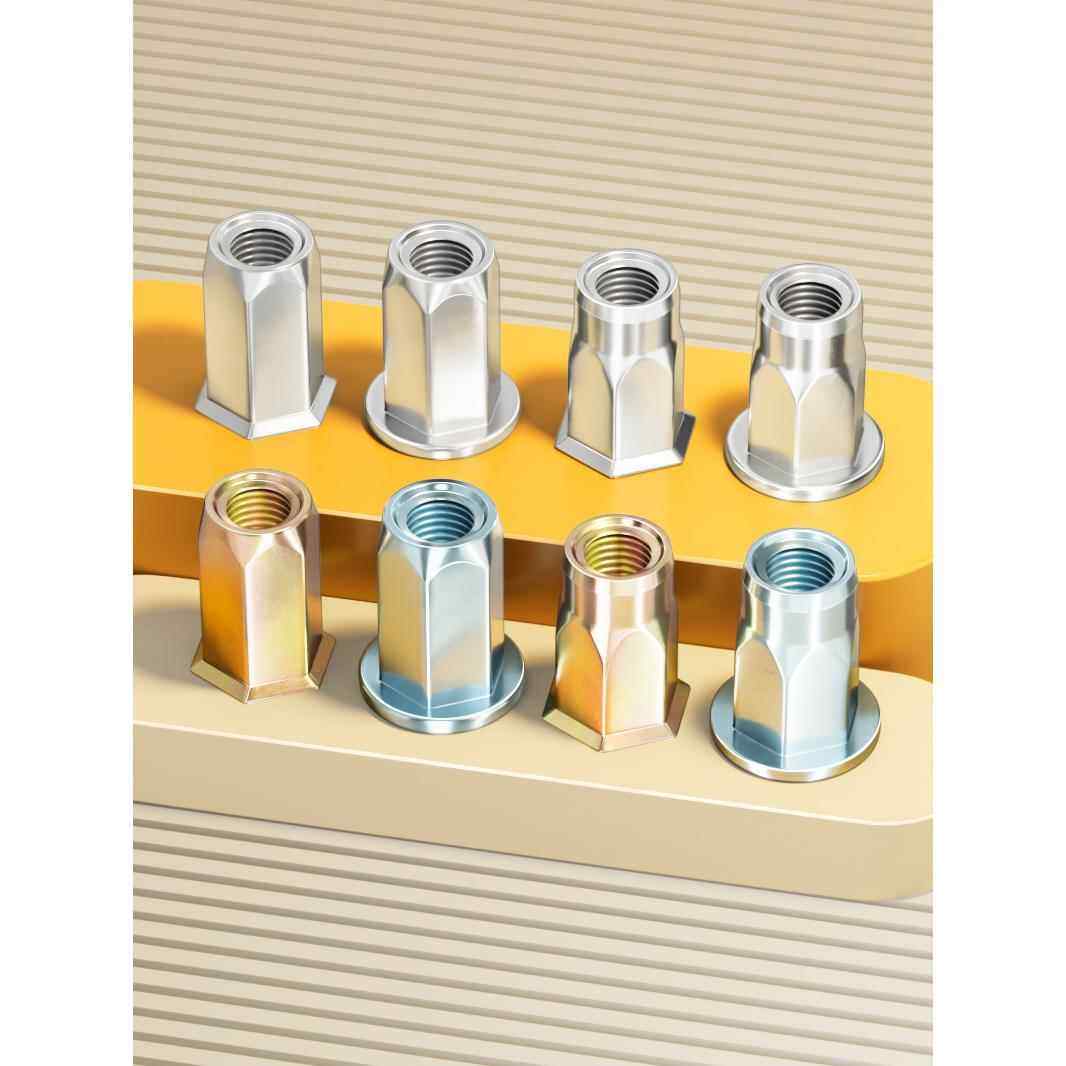 六角铆钉螺母平头半六角小沉头全六角铆钉螺母碳钢镀锌304不锈钢,五金/工具,螺母,淘宝优惠券,粉丝福利购,淘宝优惠卷