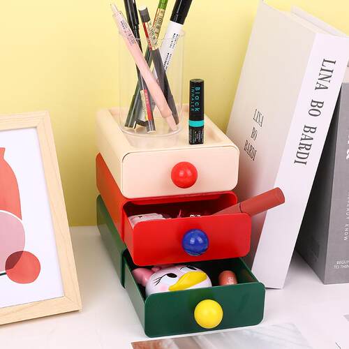 Dopamine Storage Box, Simple and Retro Drawer-style Organize