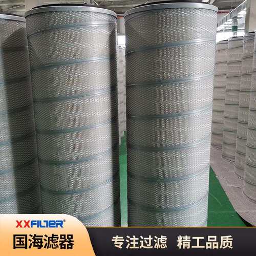 普通滤纸除尘滤筒325*500 内菱形网螺旋骨架 精度10微米除尘专用