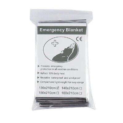 130x210cm Survival Blanket Keeps You Warm Foil Mylar