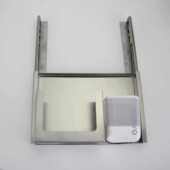 金逸304不锈钢镜后抽纸盒酒店公共卫生间带感应皂液器滑轨轨道