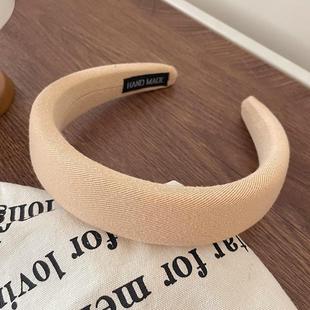 白色发捆发箍女款 高颅顶发旅头箍女洗脸压发发卡发窟头饰 2024新款