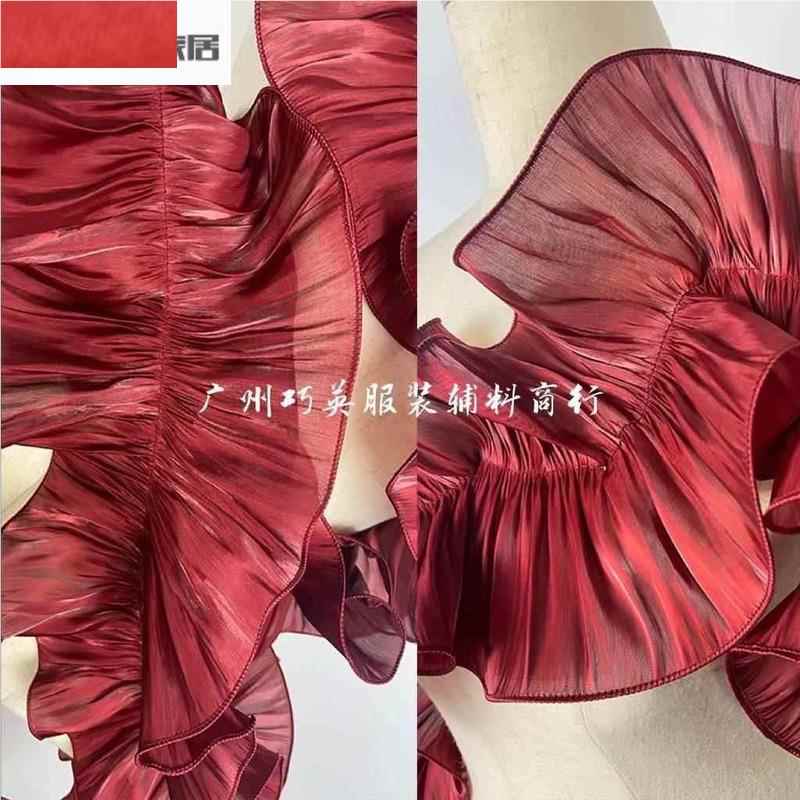 白色反光丝缎花辅料大 意17113468反光婚纱礼服衬衫裙服创装边设