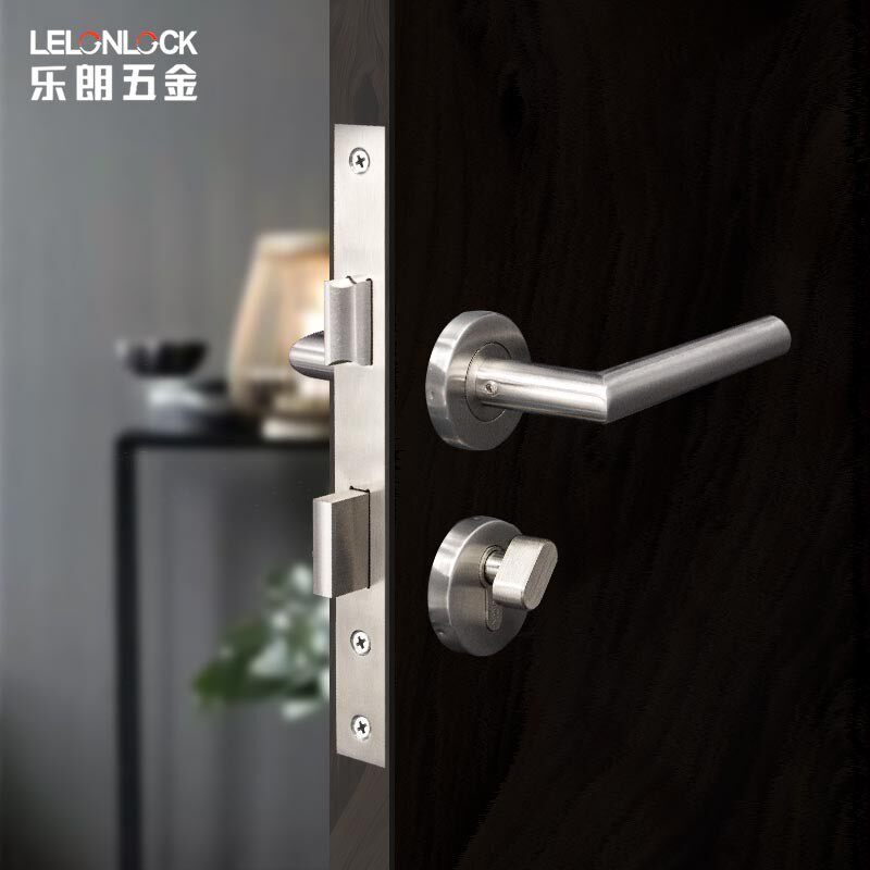 欧标不锈钢防火门锁分体锁通道门消防门锁通用型室内门机械执手锁