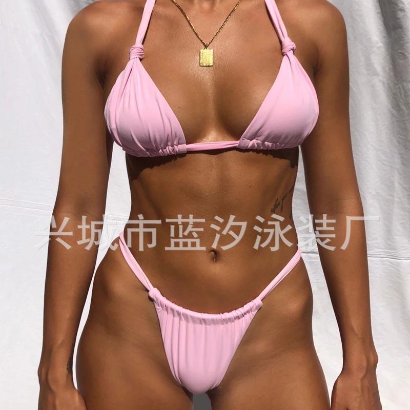 Bikini Women Tropical High Swimsuit Sexy Swimsuit Plants