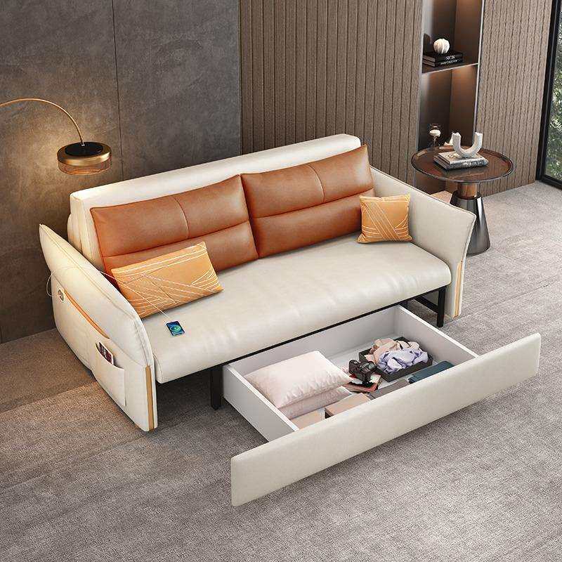 能卧电动沙发床折叠坐两用科多FBZ技布全自动小户型单人双人功伸