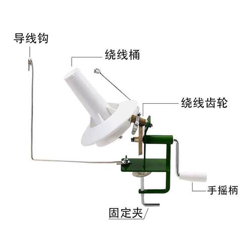 大型商用家用手动毛线绕线机 摇线机 缠线屯线器手摇绕机铁机