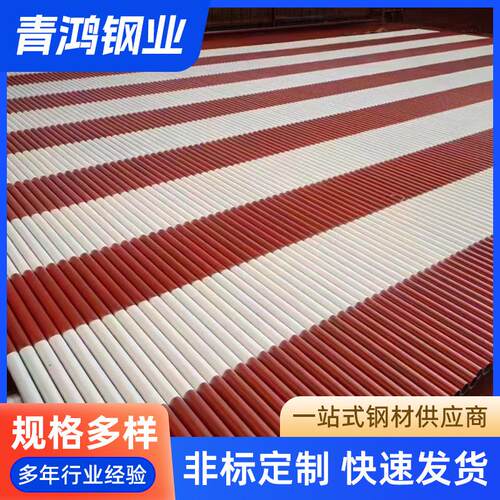 6米红白漆架子管厂家工程建筑q235b工地排栅管黄黑漆架子管