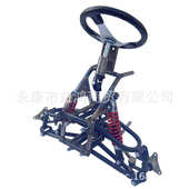 四轮卡丁两轮改装 三轮摩托沙滩车配件悬挂车头方向盘羊角法兰转向