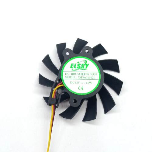 DFS601012L16W12V显卡芯片CPU散热器风扇直径55MM 孔距31MM