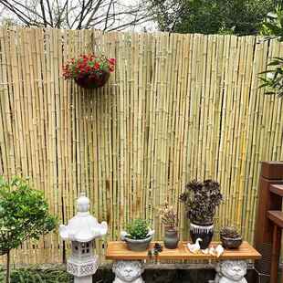 庭竹子栏篱笆围墙隔子断竹竿B02安全护栏竹帘栅院室内外户外田园