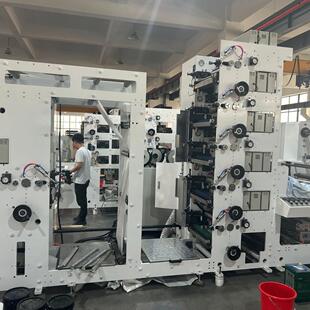柔版四色印刷胶面印刷工艺冷烫金覆膜反面印刷印刷模切分条