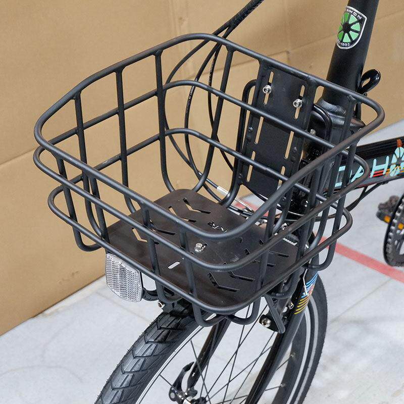 P8折叠车车筐铝合金前筐P18前置车篮山地车菜筐D7车篓D10菜篮子