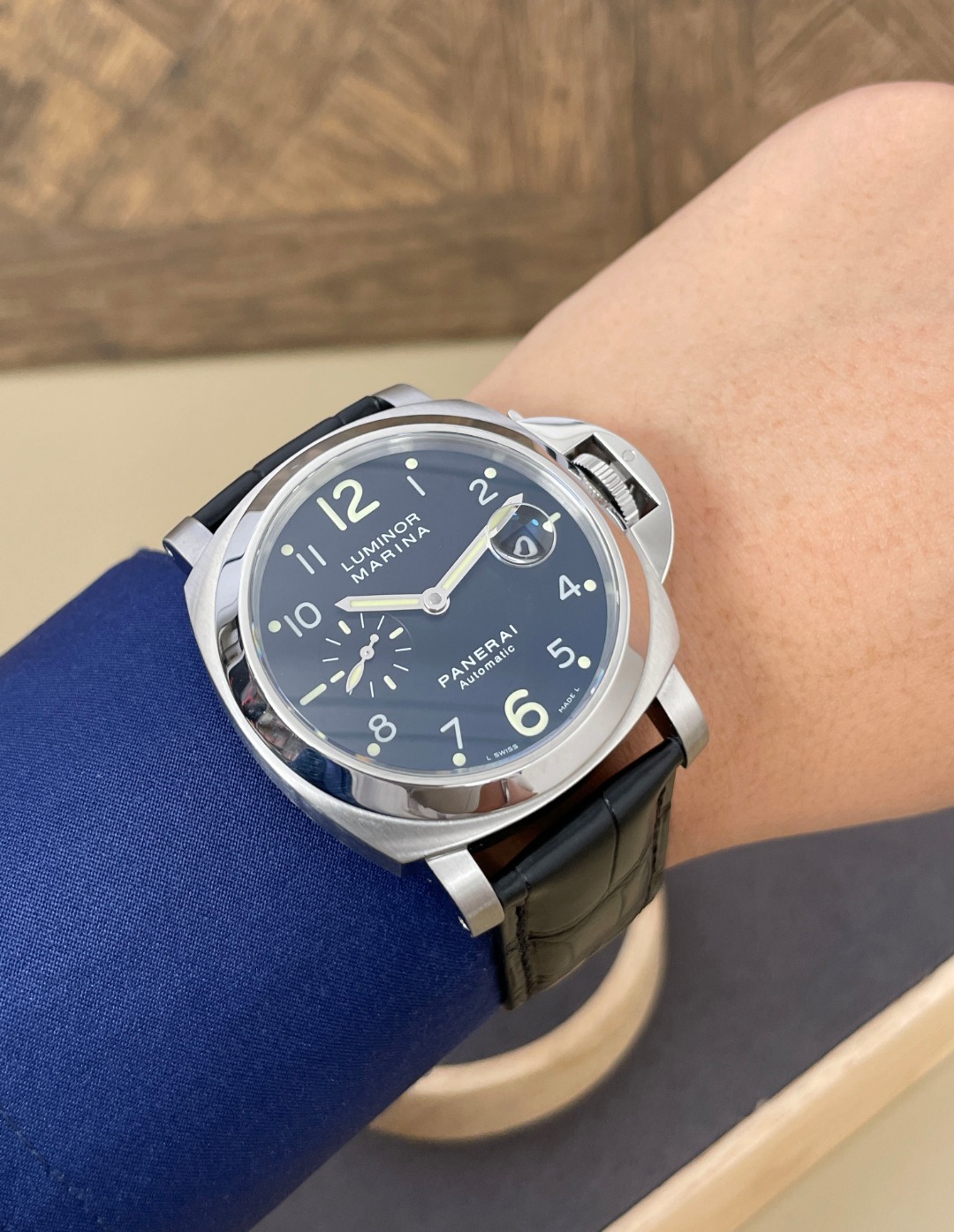 大表径[9.8新]沛纳海LUMINOR系列自动机械男表手表腕表PAM 00164