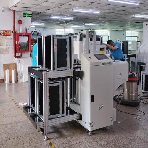 双轨上板机带接驳单smt传输送推pcb电路板收送料周转框智能设备