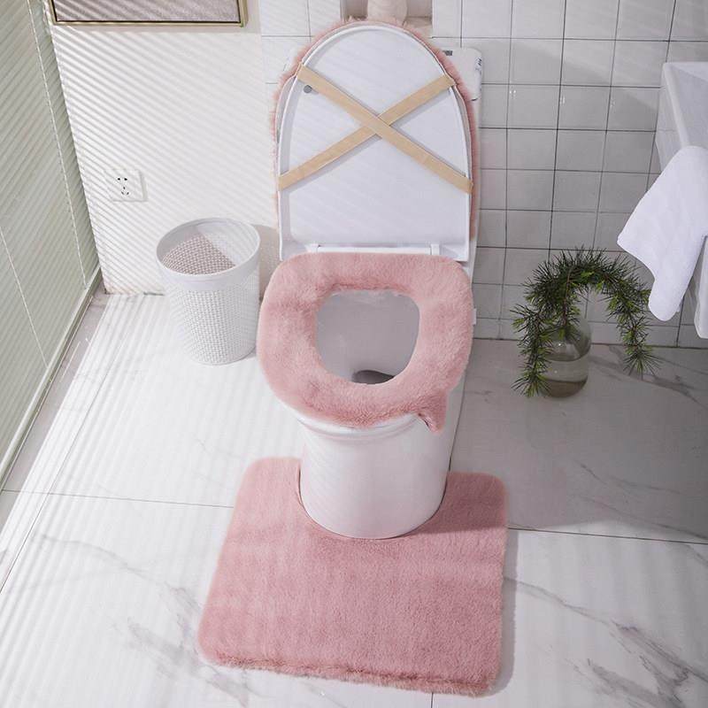 家用兔毛绒马桶垫冬季加厚三件套通用粘扣防水马桶坐垫加绒坐便套,家庭/个人清洁工具,马桶套/马桶座圈,淘宝优惠券,粉丝福利购,淘宝优惠卷