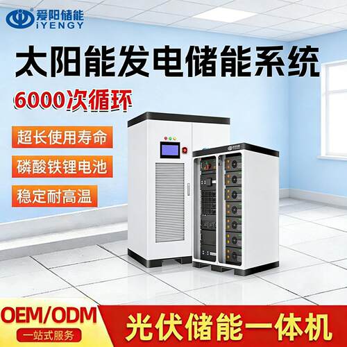 跨境新品光伏储能电池一体柜支持离并网逆变器100kwhA品工厂直供