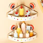 吸盘三角置物架免打孔卫生间厕所浴室化妆品洗手间洗漱台收纳架