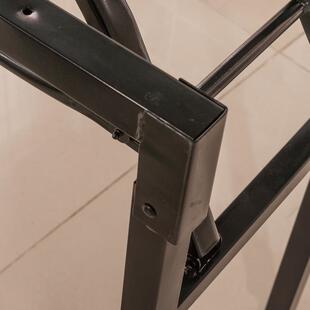 折叠议架固弹簧折叠桌架加WFE长铁长条可培训桌架双层会叠折架