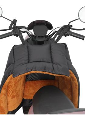 冬季电动车分体通用挡瓶被加厚加绒春电踏板摩72676托防水风防风