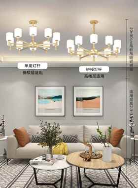 OD59吊灯客厅2025新款创意网红轻奢中山灯具现代简约大气大厅