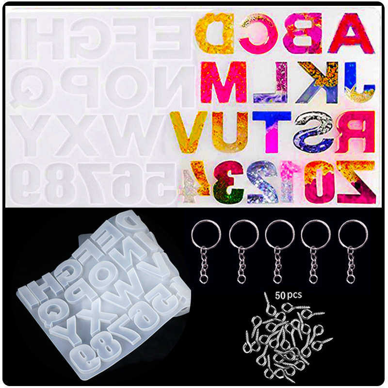 56件diy水晶滴胶套装 26个英文字母拼音数字硅胶模具首饰制造制作,厨房/烹饪用具,烘焙模具,淘宝优惠券,粉丝福利购,淘宝优惠卷